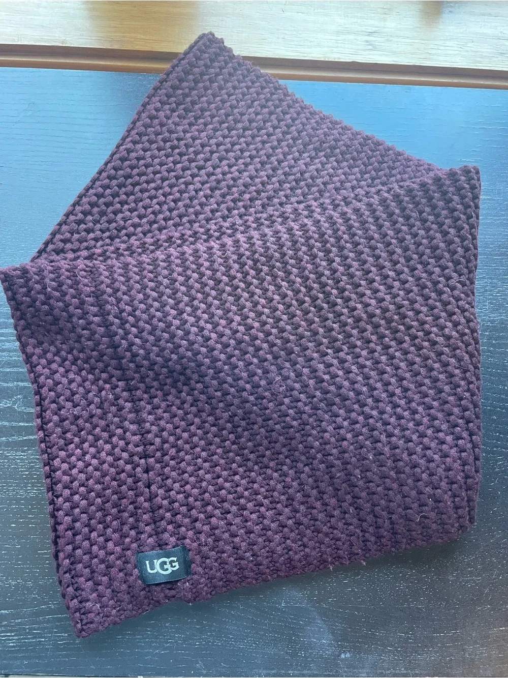 UGG Men's Knit Scarf in Plum